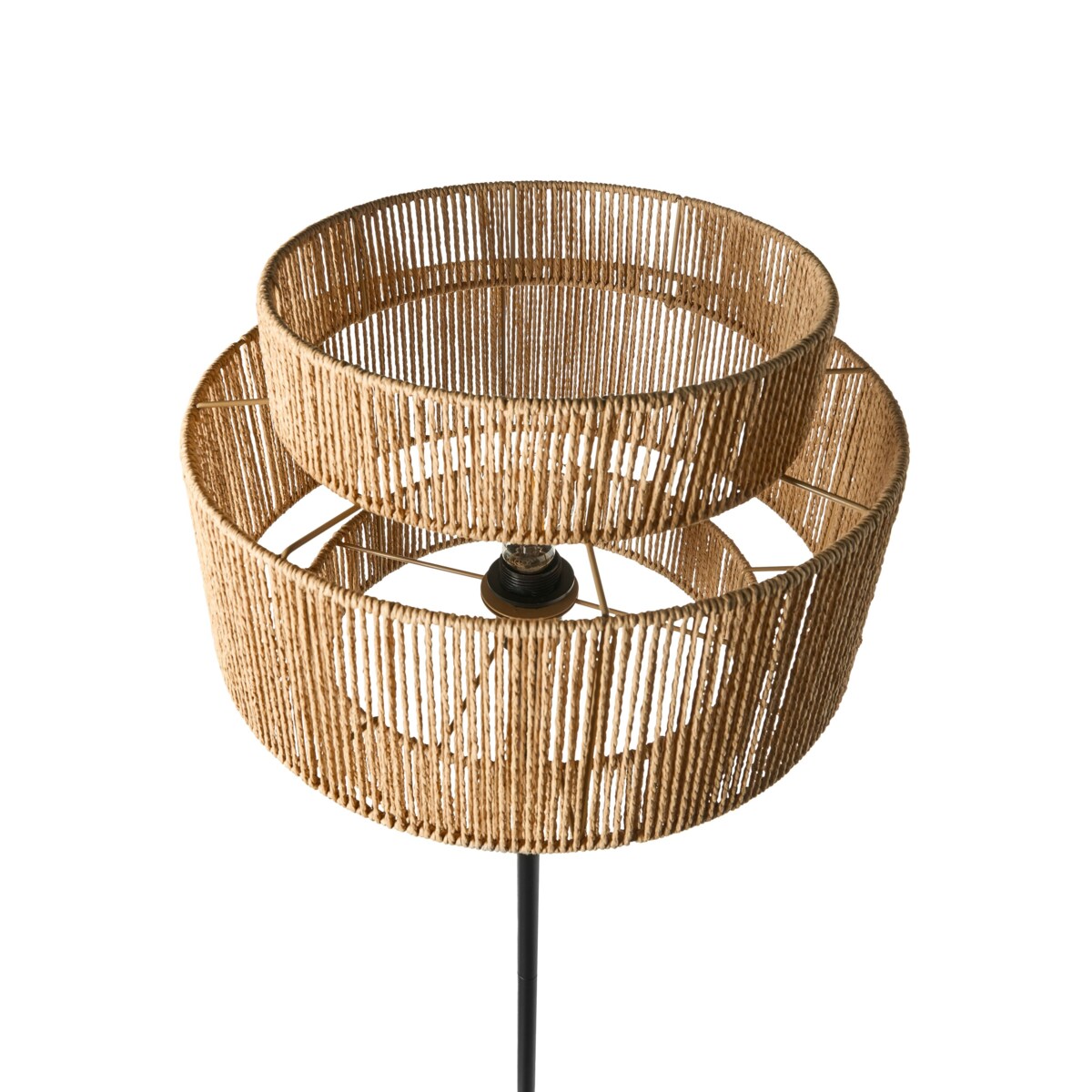 Lampa podłogowa WOKIRO Papierowy sznurek Naturalny