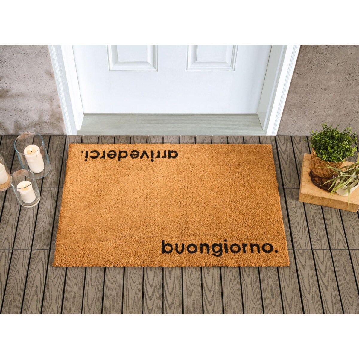 Wycieraczka LABO Naturalny 60 x 90 cm Włókno kokosowe