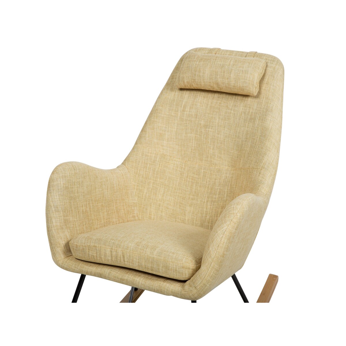 Fotel bujany żółty ARRIE