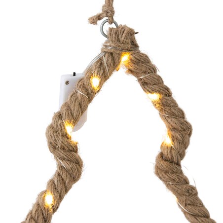 Dekoracja Świąteczna Zawieszka Na Okno 15 Led Na Baterie Choinka