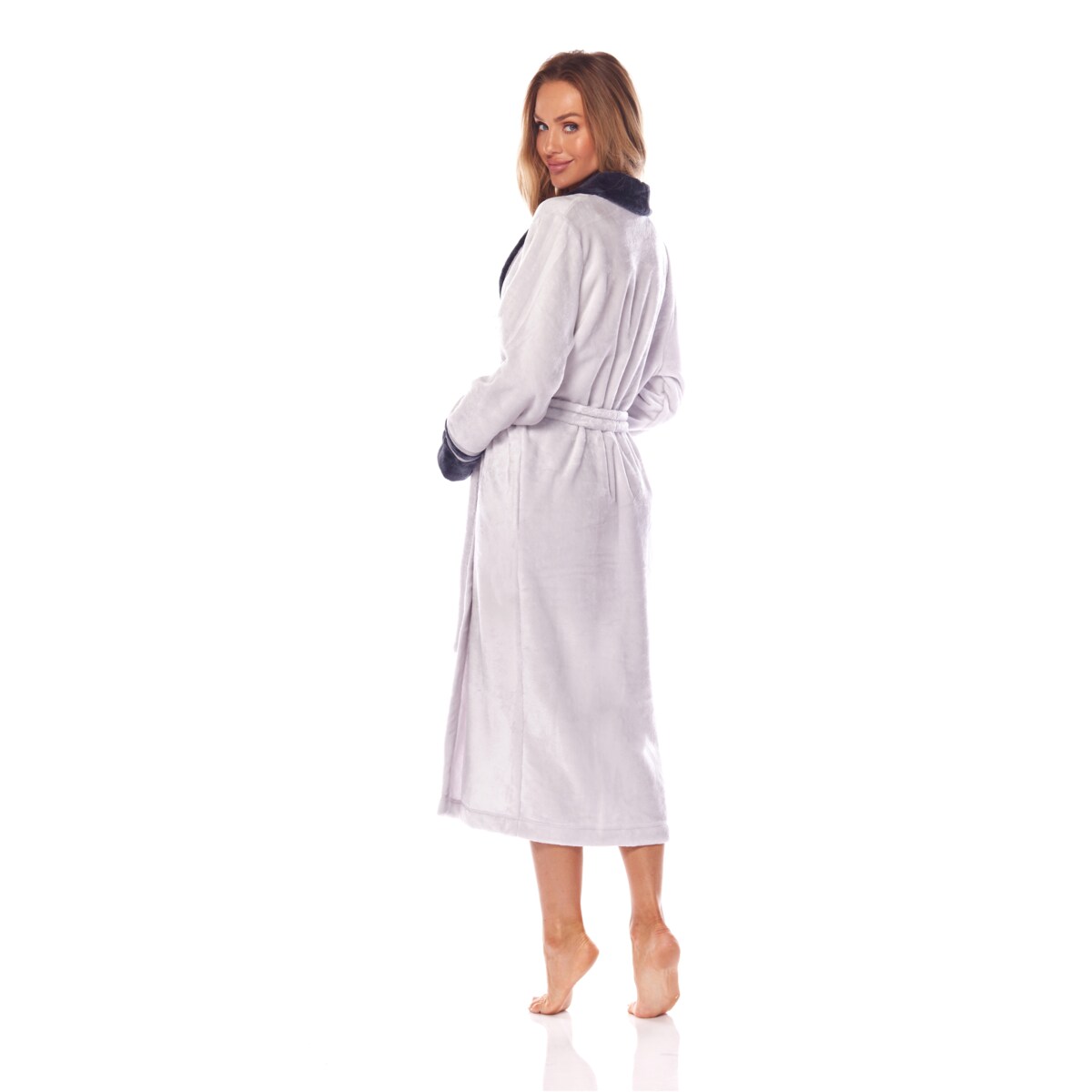 Szlafrok Claudia 2206 Perłowy Perłowy, XXL