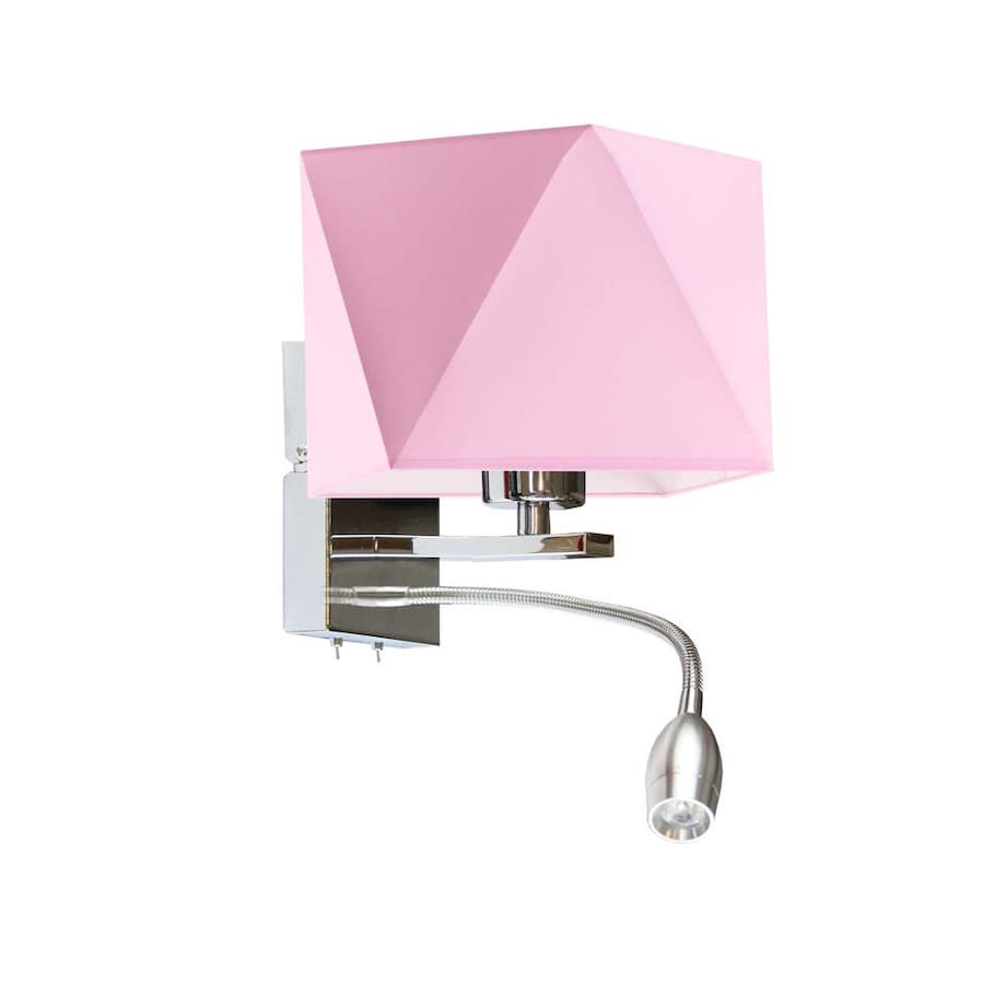 Kinkiet LED lampa ścienna lampa na ścianę z abażurem diament MOTO