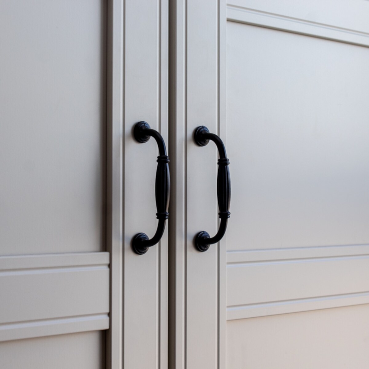 10x uchwyt meblowy czarny uchwyt do mebli szafek szuflad klasyczny