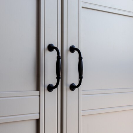 10x uchwyt meblowy czarny uchwyt do mebli szafek szuflad klasyczny