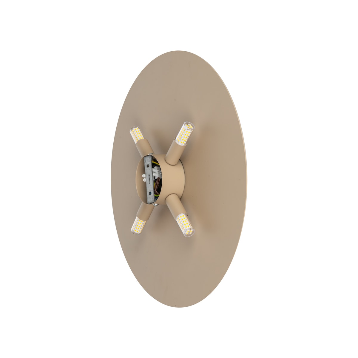Lampa ścienna TK Lighting LUNA SABIA 400 beżowa 4xG9 nowoczesny kinkiet do salonu sypialni IP20