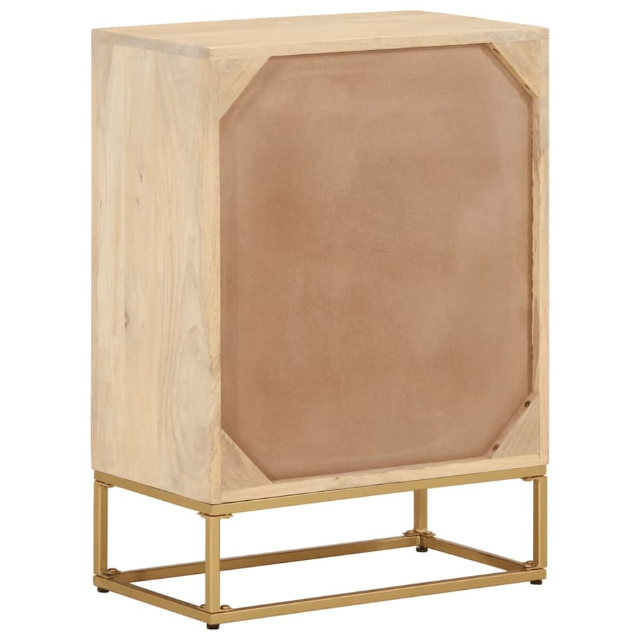 vidaXL Komoda, 55x30x76 cm, lite drewno mango i żelazo
