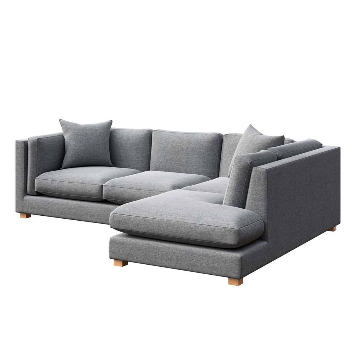 Pomo sofa narożna prawa Szara