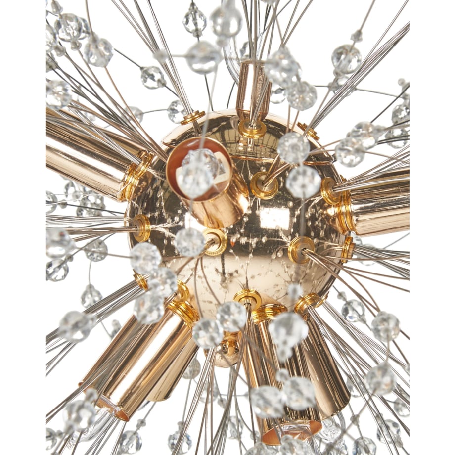 Lampa wisząca kryształowa złota TOROLA