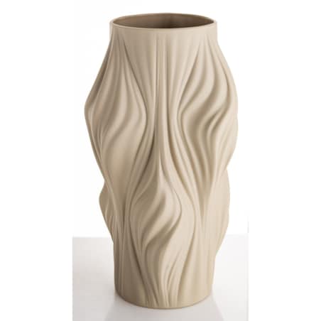 Wazon porcelanowy 35,5x17,5x17,5 cm TWISSTIE beżowy