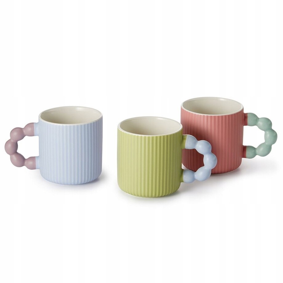 KUBEK PORCELANOWY NA KAWĘ HERBATĘ CZEKOLADĘ KORALOWY Z UCHWYTEM 300 ML PREZENT UPOMINEK DLA KOBIETY MAMY ŻONY BABCI DZIEWCZYNY KOLEŻANKI NIEJ