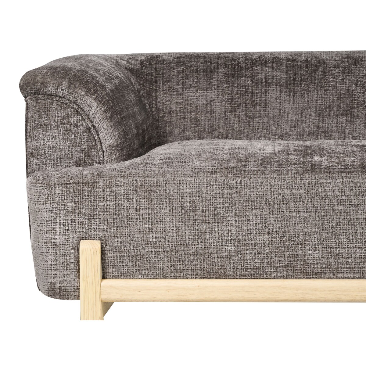 Sofa dla 3 osób ALNOR Szenil Brązowy