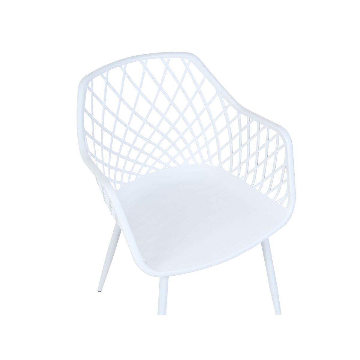 Zestaw 2 krzeseł do jadalni biały NASHUA II