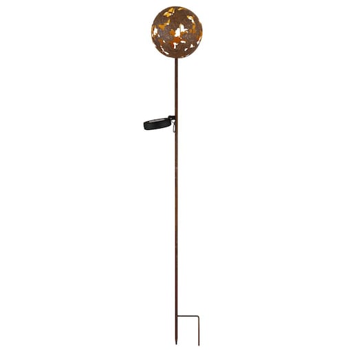Lampa solarna dogruntowa LED Globo 36747 91,5 cm IP44 metal rdzawopomarańczowa do ogrodu 3000K