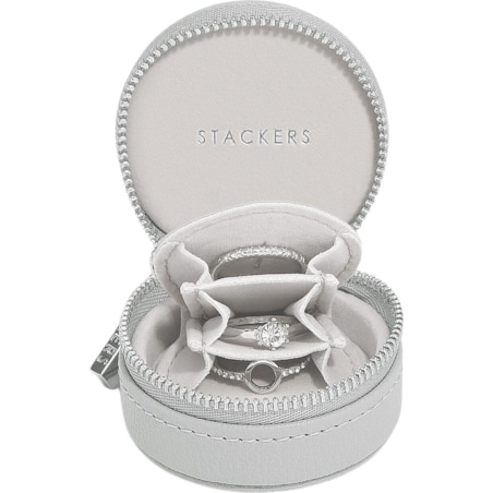 Pudełko podróżne na biżuterię Stackers Oyster mini kamienna szarość