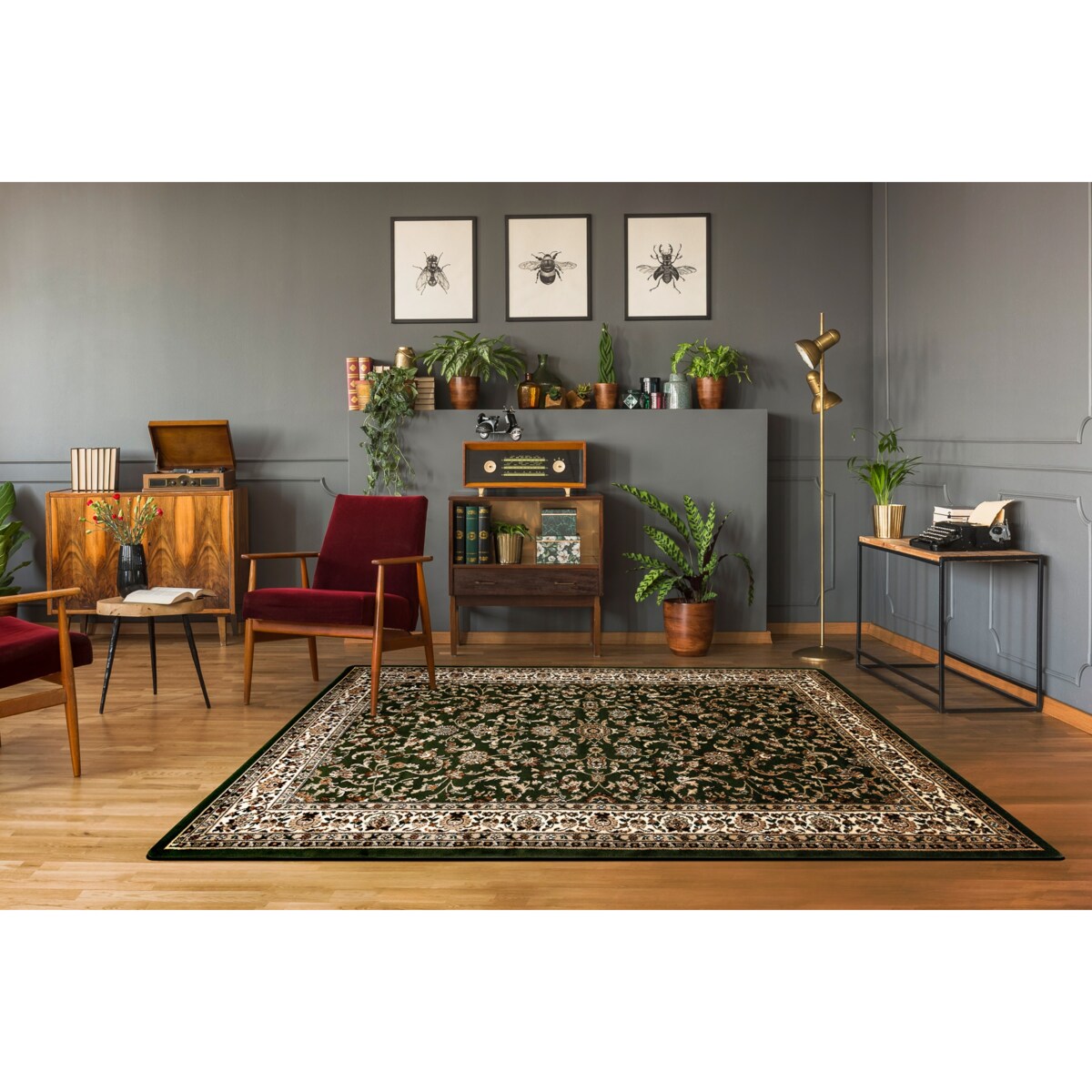 Dywan ROYAL ADR wzór 1745 ciemny zielony 180x270 cm