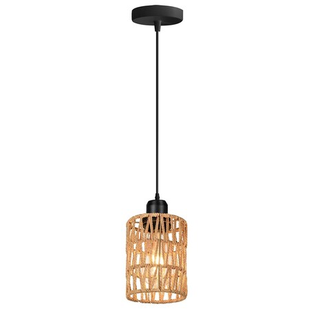 Lampa wisząca pojedyncza pleciona Boho APP1622-1CP