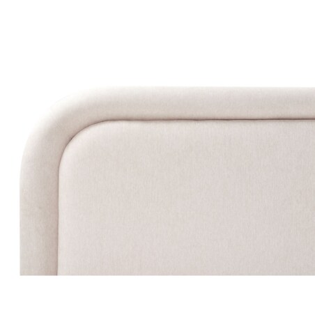 Łóżko Len syntetyczny LAVARDENS 180 x 200 cm Jasnobeżowy