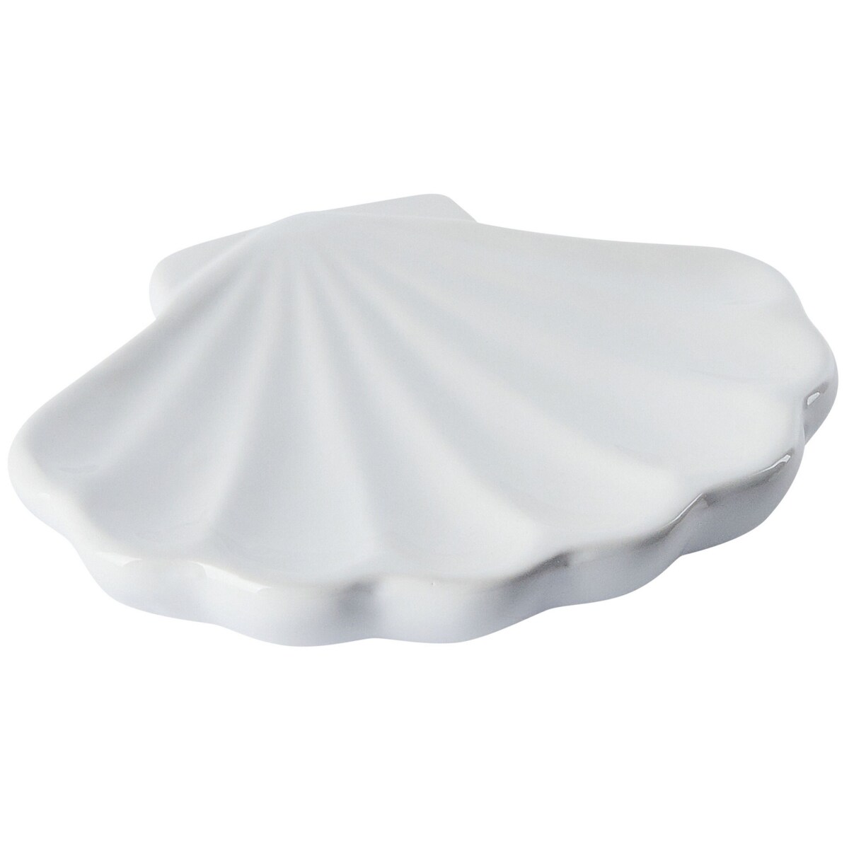 Zestaw akcesoriów łazienkowych 3 elementy SHELL Ceramika Biały