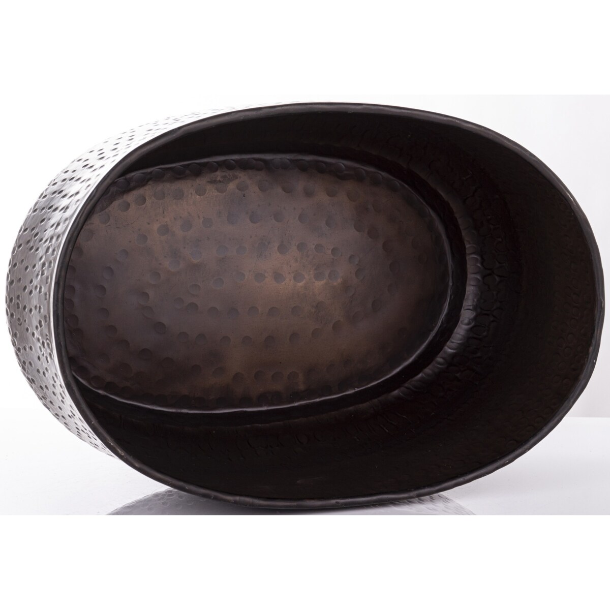 Osłonka metalowa 2 szt. 21x45x31 cm MERI złota i brązowa