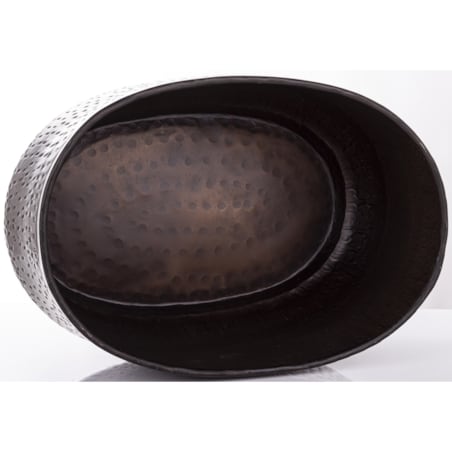 Osłonka metalowa 2 szt. 21x45x31 cm MERI złota i brązowa