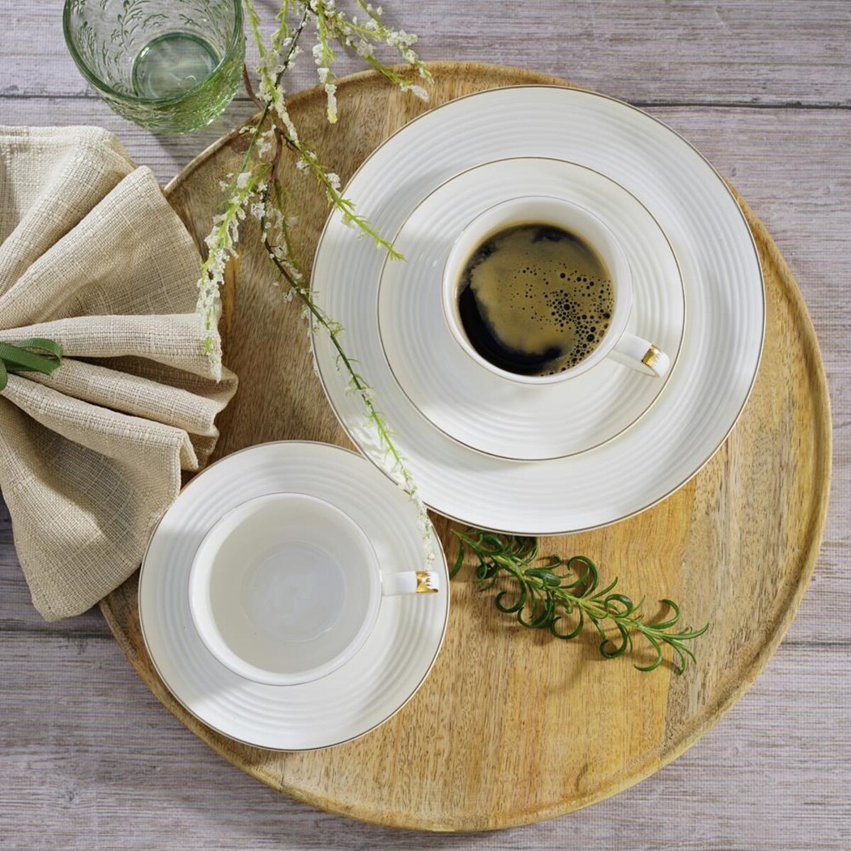 VILLA ITALIA Talerzyk deserowy śniadaniowy 21 cm porcelanowy RIANON