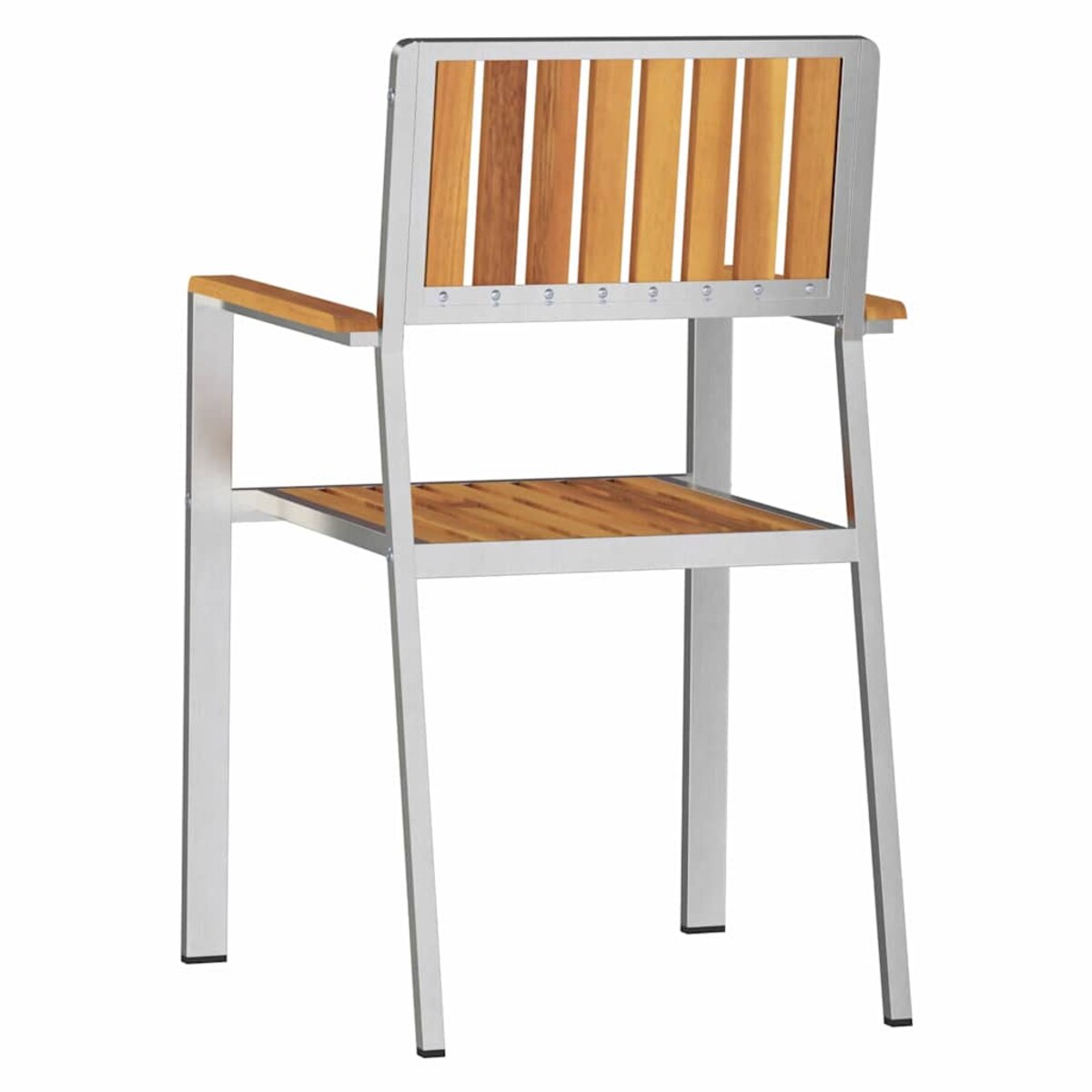 vidaXL KrzesłoOgrodowe 2 pcs Brązowy 56x54,5x87cm DrewnoAkacjowe