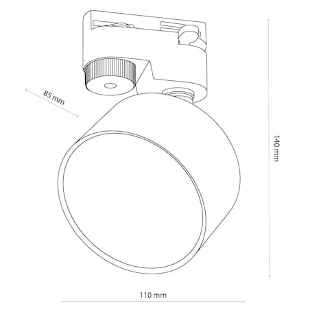 Reflektor punktowy Tracer 4398 TK Lighting do szynoprzewodu 1-fazowego czarna