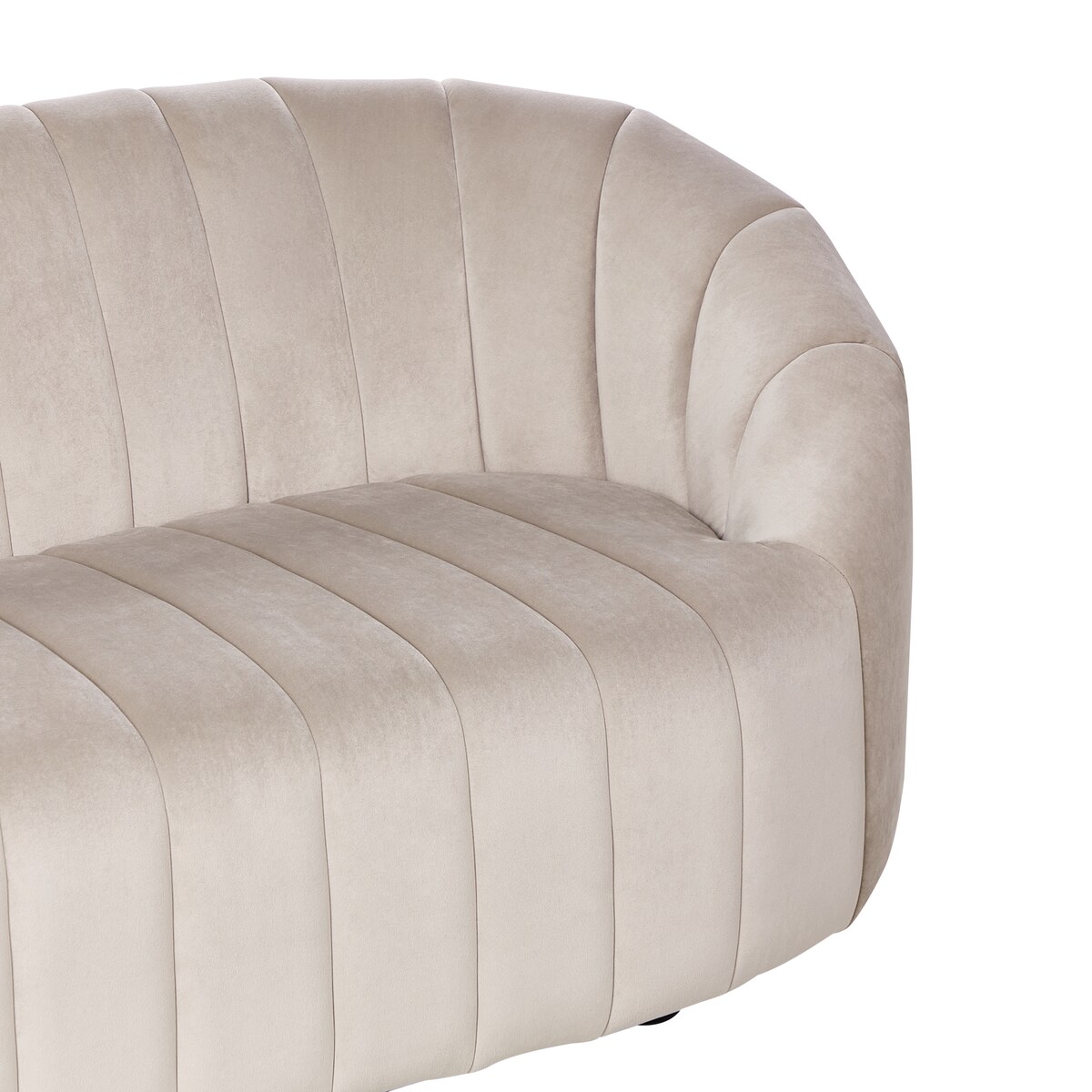 Sofa dla 3 osób MALUNG Welur Beżowy