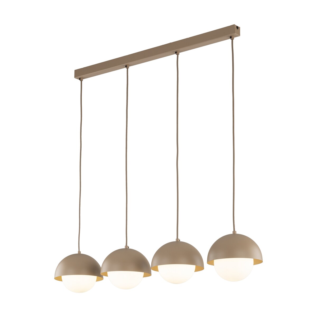 Lampa wisząca TK Lighting BONO SABIA 10965 4xG9 biała/beżowa nad stół wyspę kuchenną regulowana wysokość
