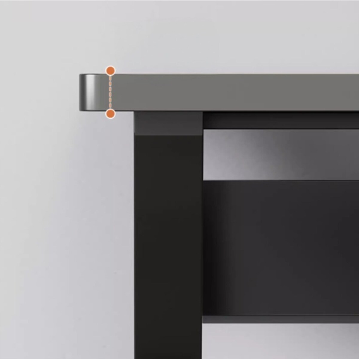 Biurko komputerowe gamingowe czarne nowoczesne dla gracza loft 120 cm