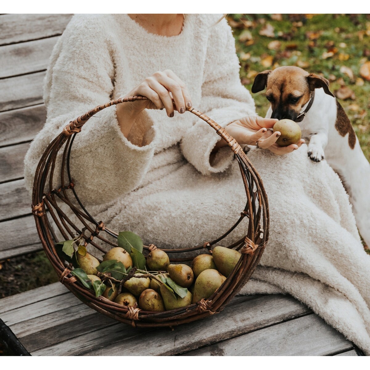 KOSZ DREWNIANY NA ZAKUPY WARZYWA OWOCE PRANIE duży boho naturalny 2 szt.