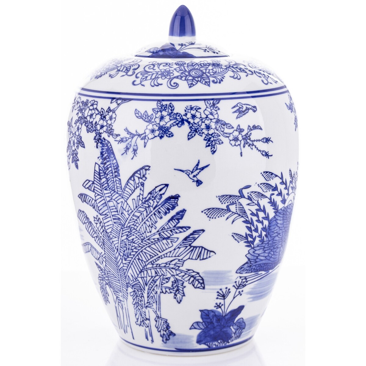 Waza pojemnik z pokrywą 29x19x19 cm CIGNI niebieski