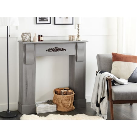 Portal kominkowy szary MANDRE