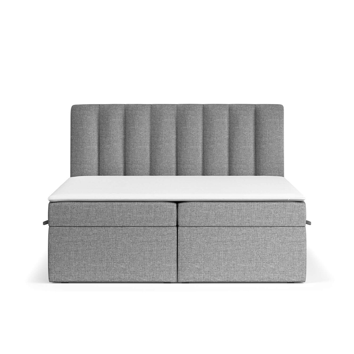 Łóżko tapicerowane AMARO 180x200 z pojemnikiem, Stalowy, tkanina Alta 16