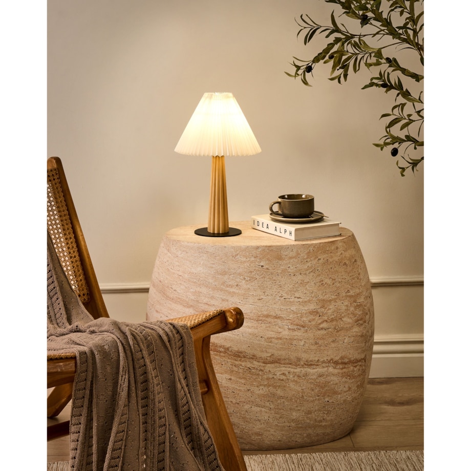 Lampa stołowa ALIGIDE Drewno Naturalny
