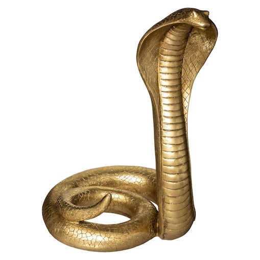 Dekoracyjna figurka z polyresinu COBRA, 36 cm