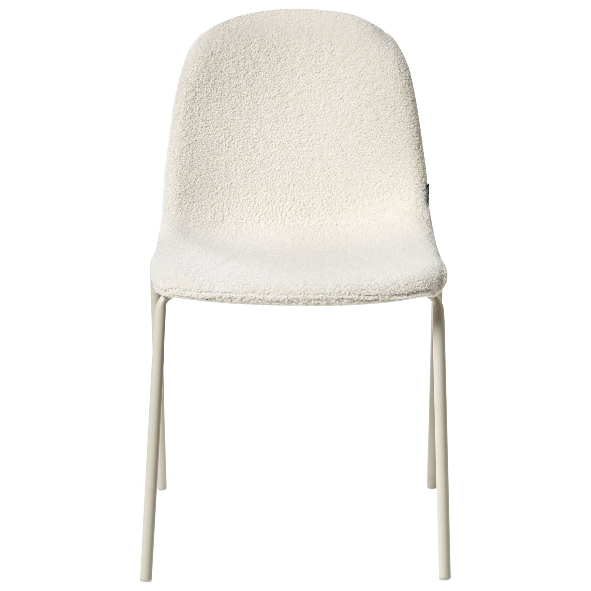 Zestaw 2 krzeseł konferencyjnych LOMA Boucle Złamana biel