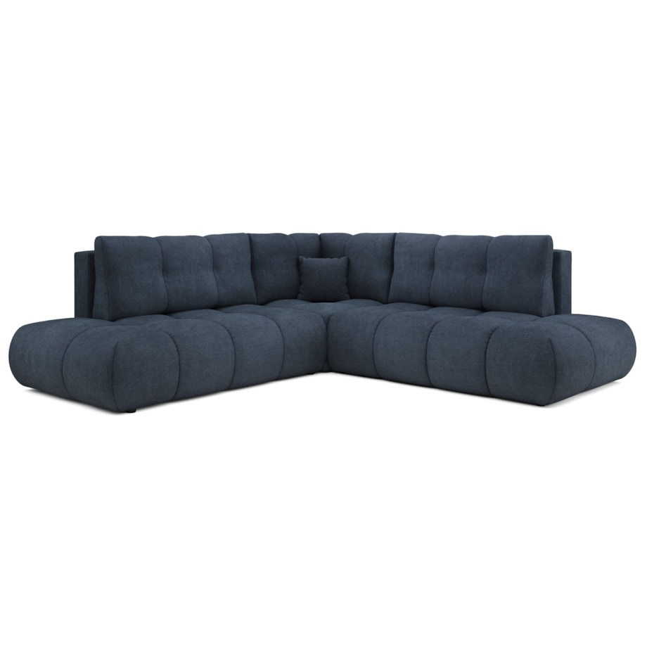 Narożnik pikowany, rozkładany z funkcją spania SOHI, Flow 22 - granatowy