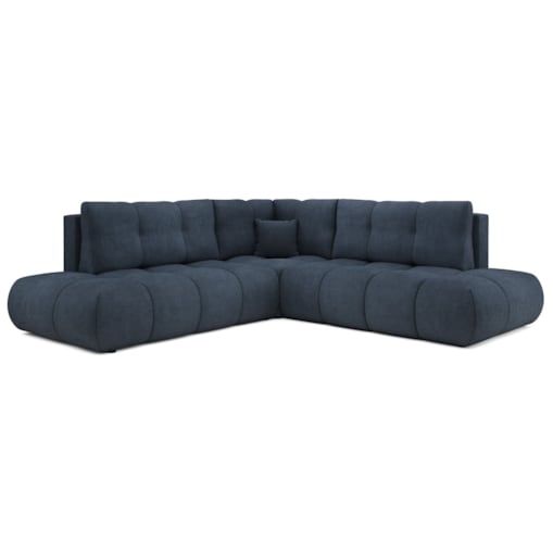 Narożnik pikowany, rozkładany z funkcją spania SOHI, Flow 22 - granatowy