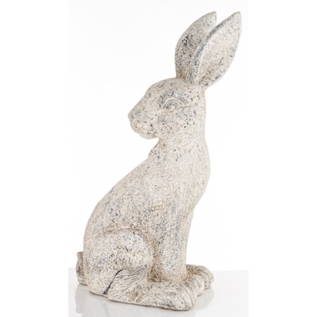 Dekoracja - szary siedzący królik 53x27x20 cm SZAREK-3