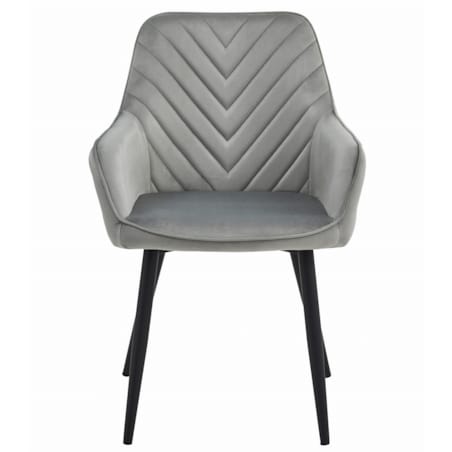 Krzesło Do Jadalni Kuchni Salonu Nana Srebrno-Szare