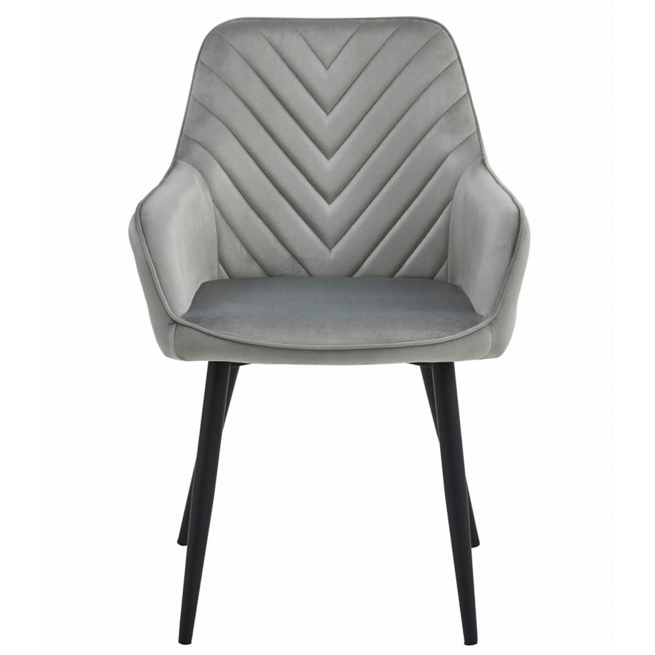 Krzesło Do Jadalni Kuchni Salonu Nana Srebrno-Szare