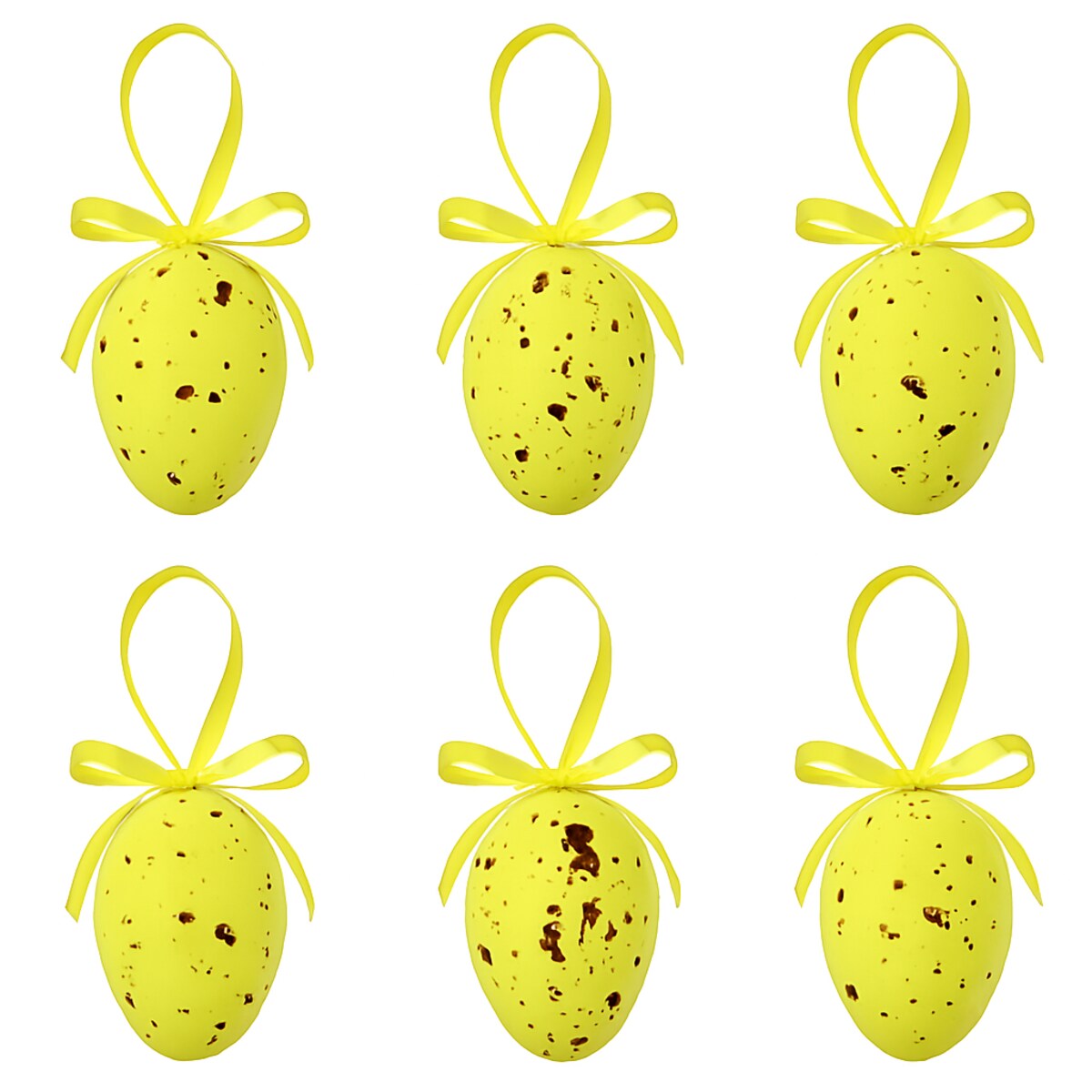 Jajka przepiórcze ze styropianu do powieszenia, komplet 6 szt. wielkanocne