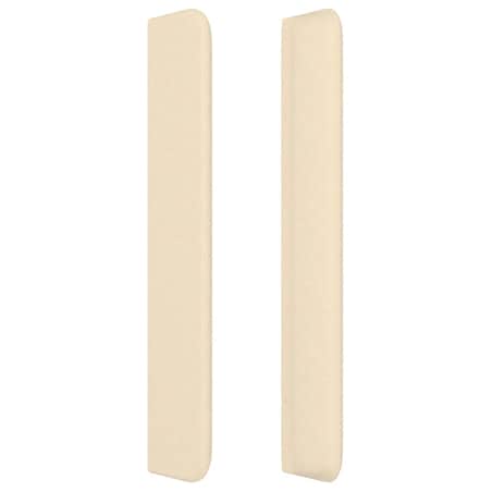 vidaXL Zagłówek uszak, kremowy, 163x16x118/128 cm, tkanina