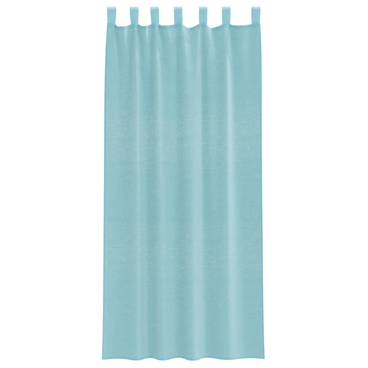 vidaXL Zasłony woalowe z kieszeniami na drążek 2 szt. Turkusowe