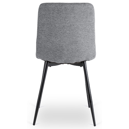Krzesło Tapicerowane Kuchenne Do Jadalni Kuchni Salonu Loft Szare PERU 2