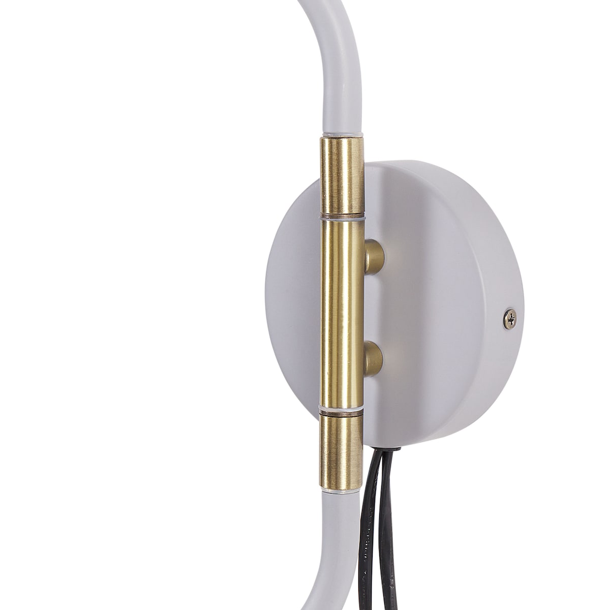 Lampa ścienna ESTRELLA Jasnoszary Metal Regulowana