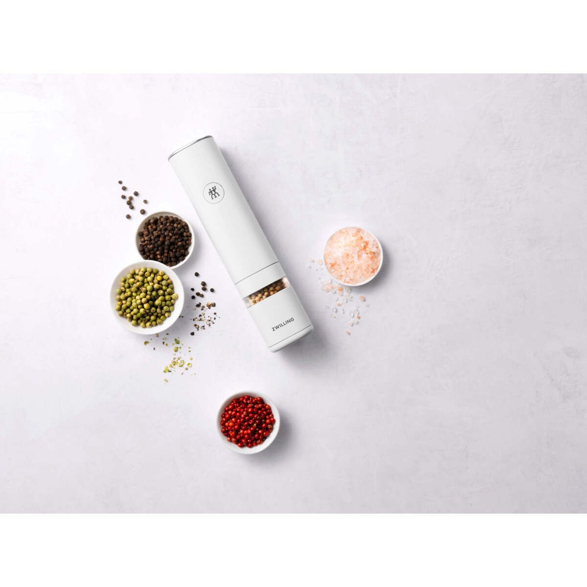 Młynek elektryczny do przypraw Zwilling Enfinigy - Biały