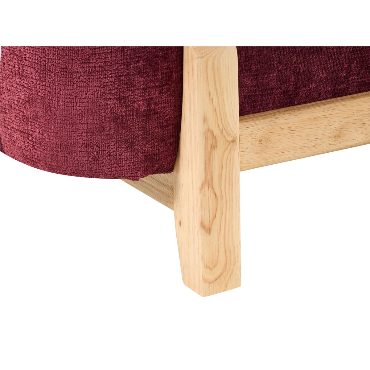 Sofa dla 3 osób ALNOR Szenil Burgundowy