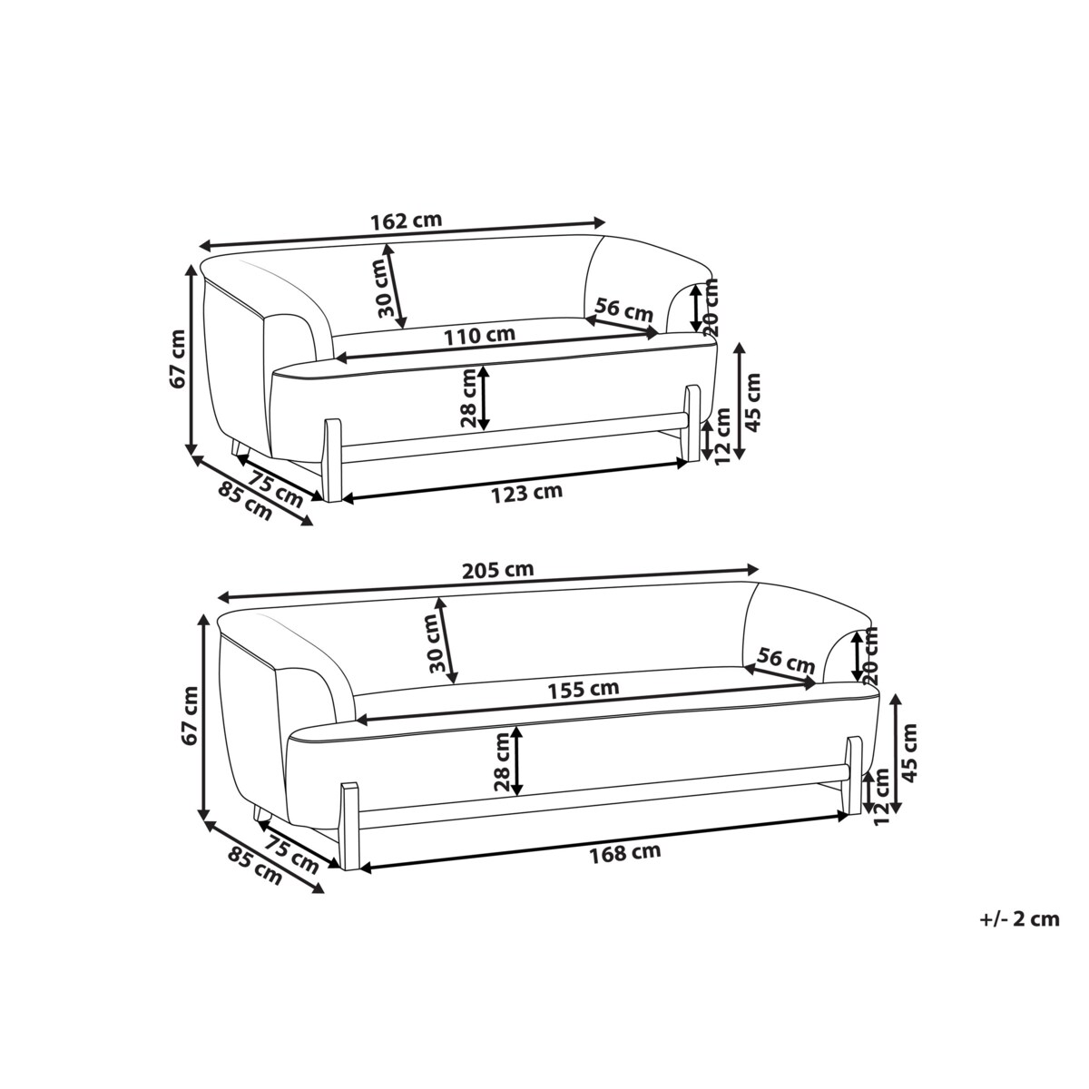 Komplet wypoczynkowy dla 5 osób ALNOR Ciemnoszary